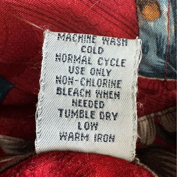 Windham Pointe Mens Hawaiian Tropical Shirt Short Sleeve Red SZ L - Picture 6 of 16